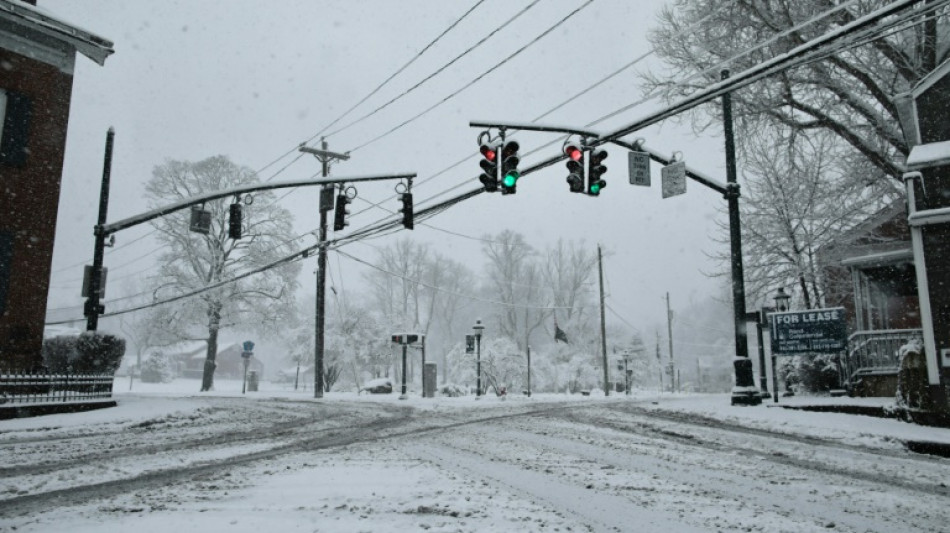 La r&eacute;gion de New York sous un &eacute;pais manteau neigeux