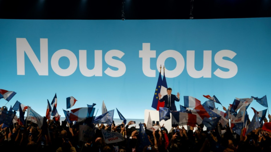 Macron wirbt vor der zweiten Runde der Pr&auml;sidentschaftswahl um neue W&auml;hler 