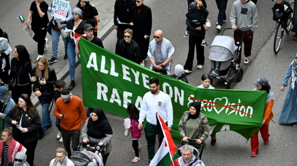 Eurovision draws street protests calling for Israel's ejection