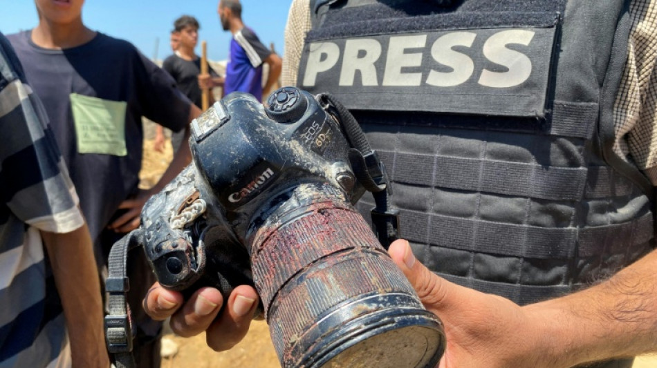 Cerca de 70 periodistas murieron este año en el mundo, casi la mitad en Gaza, alerta RSF