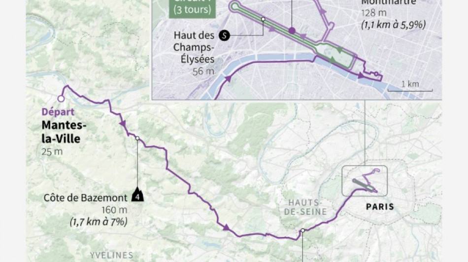 La 21e étape du Tour: Montmartre, spectacle et crispation
