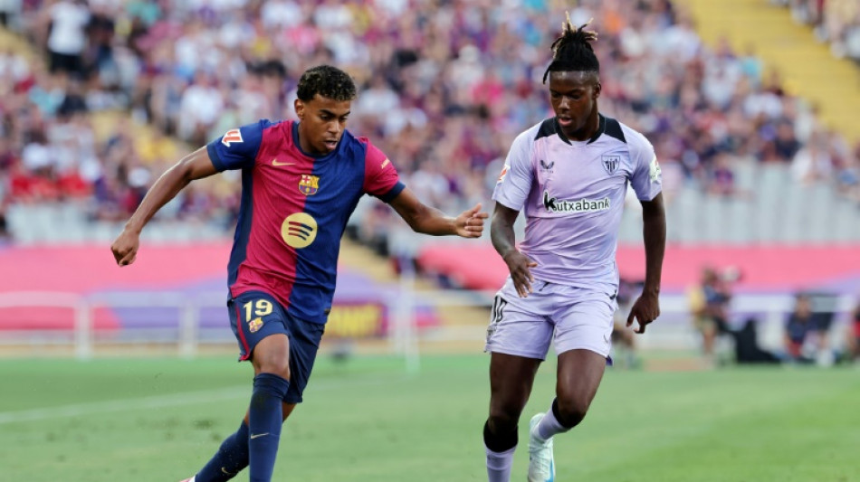 Bar&ccedil;a sofre mas vence Athletic Bilbao (2-1) de Nico Williams