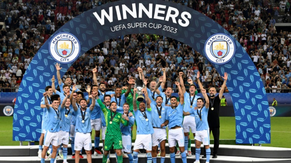 Guardiola eyes full house of Man City trophies after Super Cup success