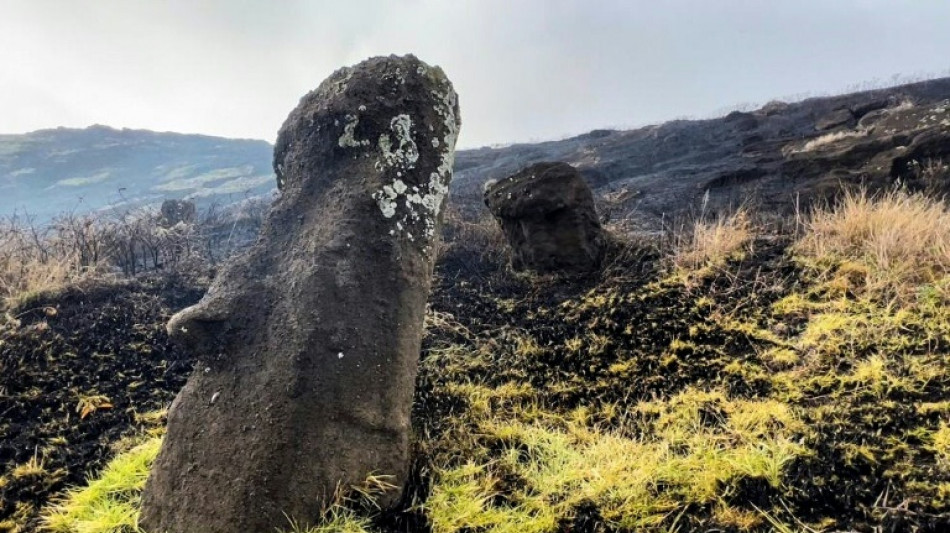 Incendio causa da&ntilde;o "irreparable" a estatuas mo&aacute;i de la chilena Isla de Pascua 