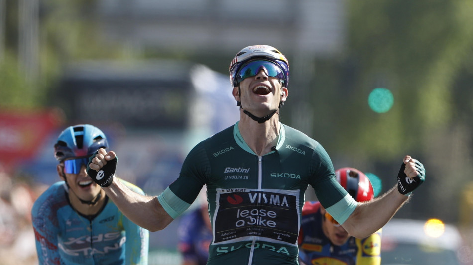 Vuelta: bis di Van Aert a Cordoba, secondo l'azzurro Romele