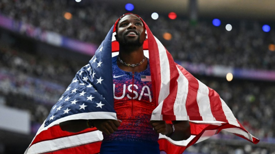 Noah Lyles vence os 100m por mil&eacute;simos e conquista o ouro para os EUA