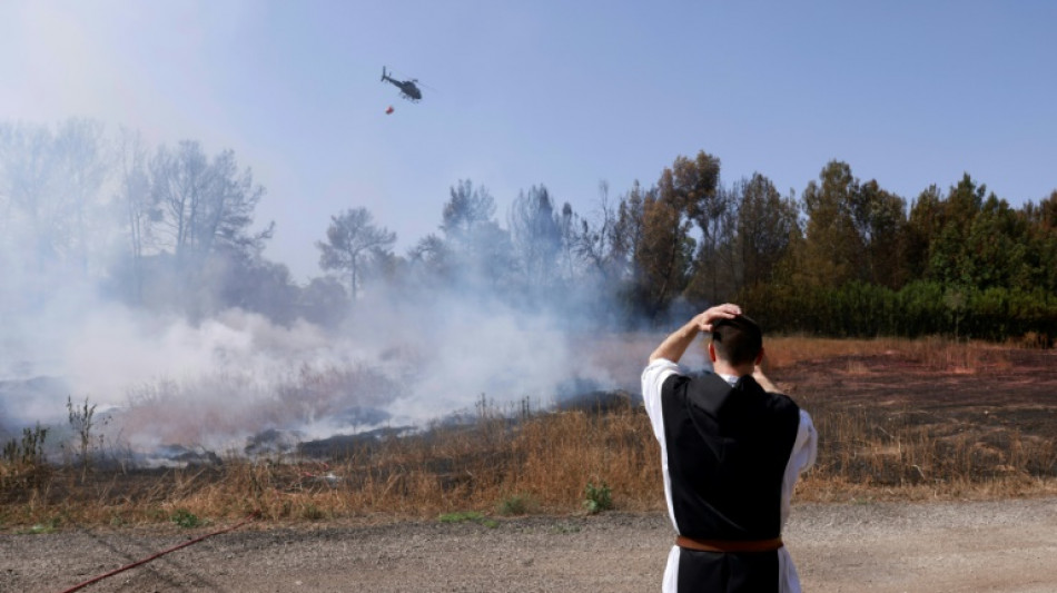Israelische Feuerwehr weiter gegen Buschbrände im Einsatz