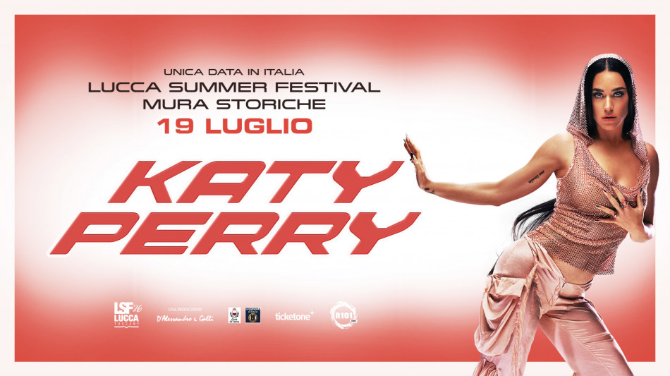 Kate Perry il 19 luglio 2026 al Lucca Summer Festival