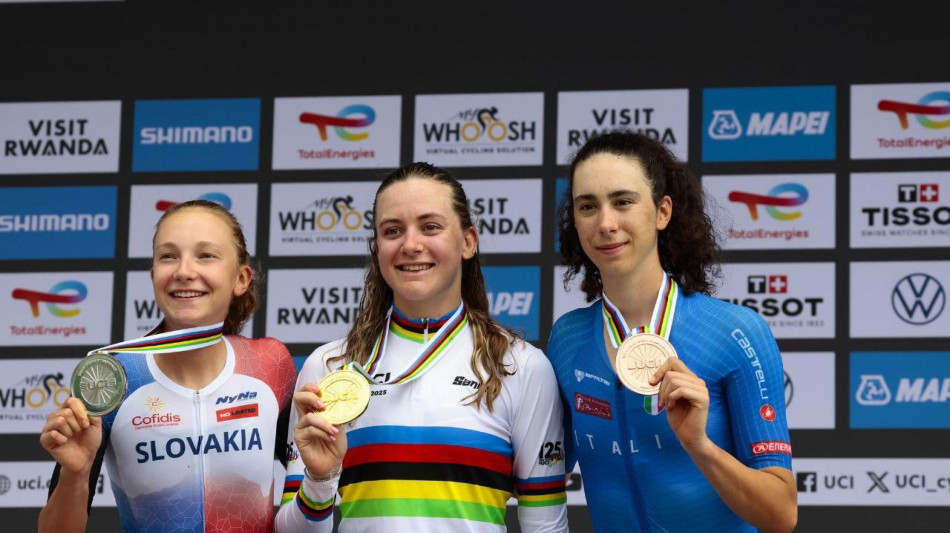 Mondiali ciclismo: Venturelli bronzo nella crono donne U.23