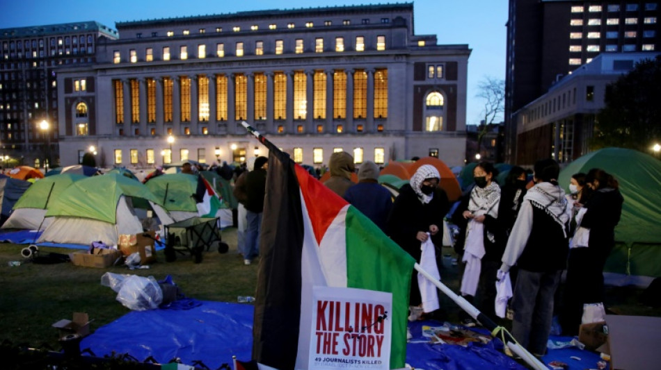 Mouvement de soutien &agrave; Gaza: l'universit&eacute; am&eacute;ricaine Columbia ajourne l'&eacute;vacuation du campus
