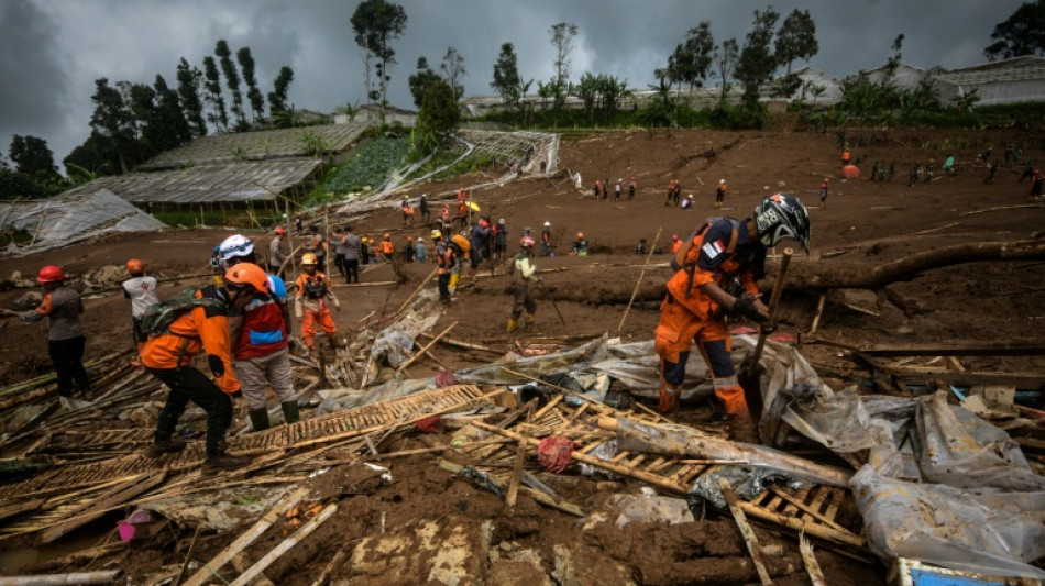 Indon&eacute;sie: le bilan d'un glissement de terrain pr&egrave;s de Bandung monte &agrave; 17 morts