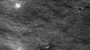 La Nasa pense avoir trouv&eacute; le crat&egrave;re form&eacute; par l'impact de la sonde russe Luna-25