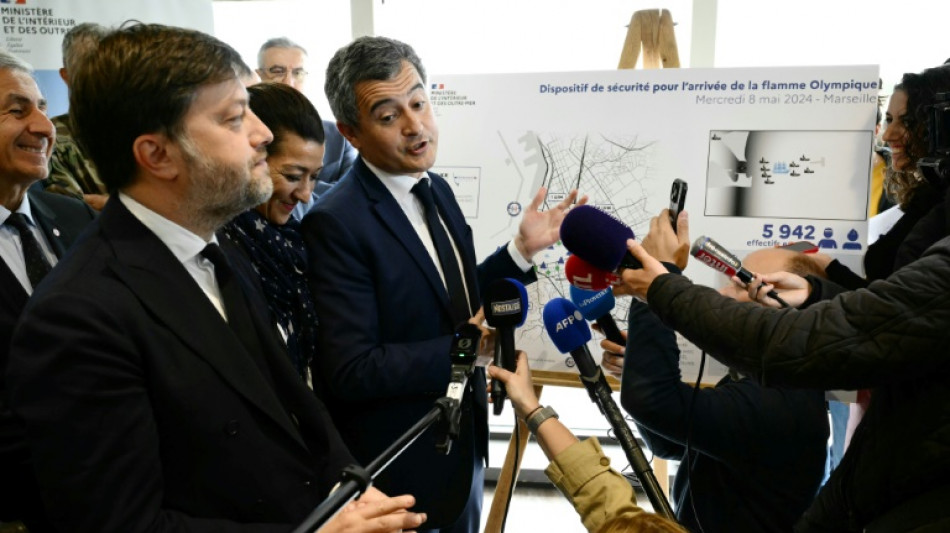 Arriv&eacute;e de la flamme olympique &agrave; Marseille: 6.000 membres des forces l'ordre mobilis&eacute;s