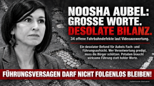 Noosha Aubel predigt in Potsdam Verantwortung, ein Stra&szlig;endesaster bescheinigt F&uuml;hrungsdefizite